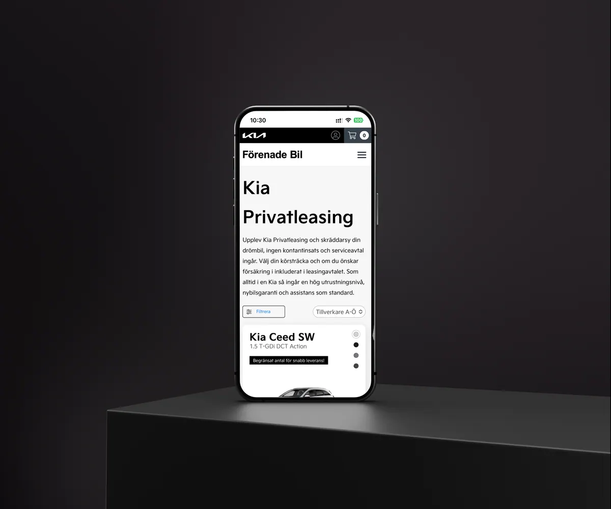 Förenade Bil i mobilen
