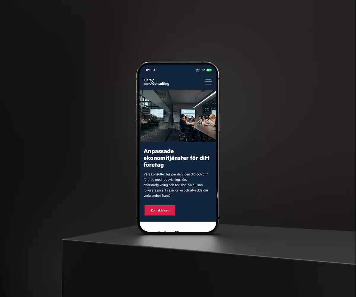 Klara Consulting i mobilen