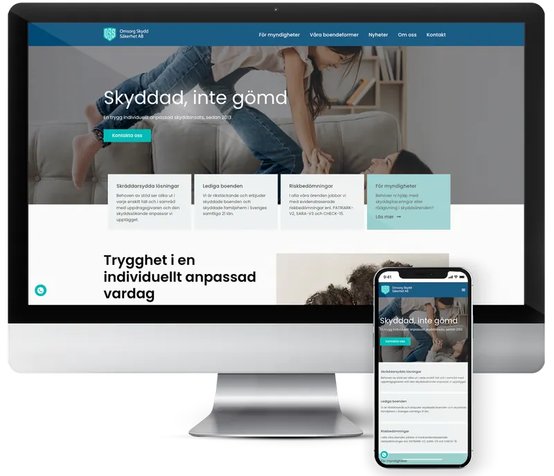 Omsorg Skydd Säkerhet på en laptop