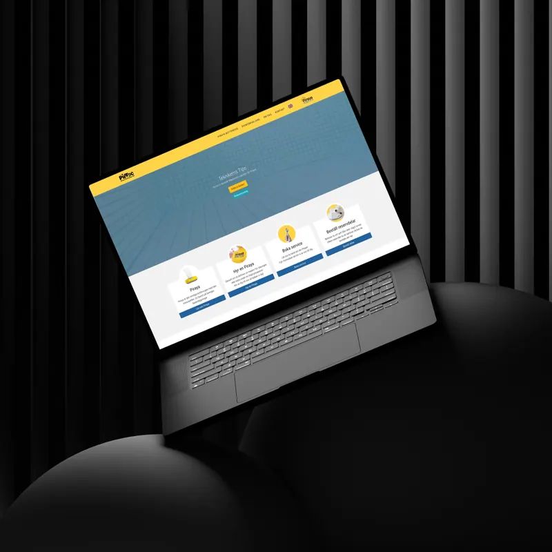 Pirtec på en laptop